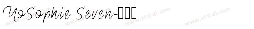 YoSophie Seven字体转换